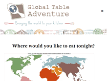 Tablet Screenshot of globaltableadventure.com